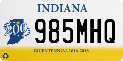 IN license plate 985MHQ
