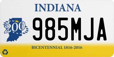 IN license plate 985MJA