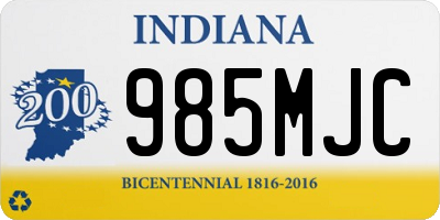 IN license plate 985MJC