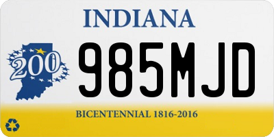 IN license plate 985MJD