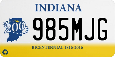 IN license plate 985MJG