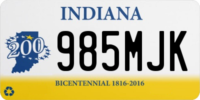 IN license plate 985MJK