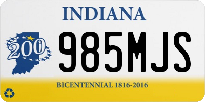 IN license plate 985MJS