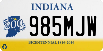 IN license plate 985MJW