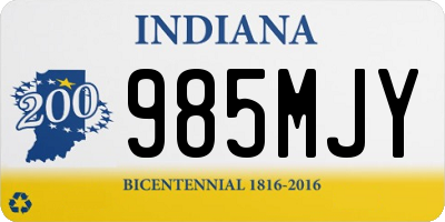 IN license plate 985MJY