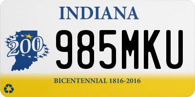 IN license plate 985MKU