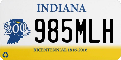 IN license plate 985MLH