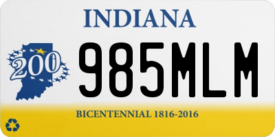 IN license plate 985MLM