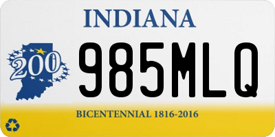 IN license plate 985MLQ