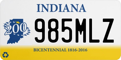 IN license plate 985MLZ