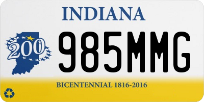 IN license plate 985MMG