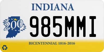 IN license plate 985MMI