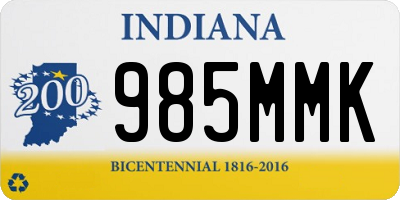 IN license plate 985MMK