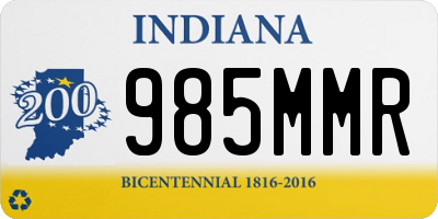 IN license plate 985MMR