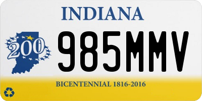 IN license plate 985MMV