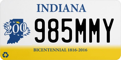IN license plate 985MMY