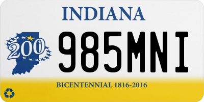 IN license plate 985MNI