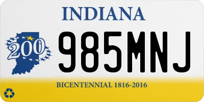 IN license plate 985MNJ