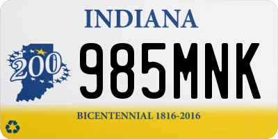 IN license plate 985MNK