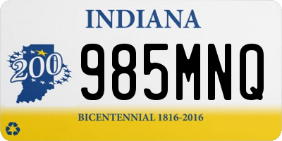IN license plate 985MNQ