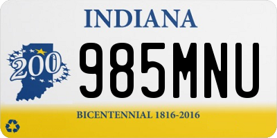 IN license plate 985MNU