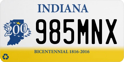 IN license plate 985MNX