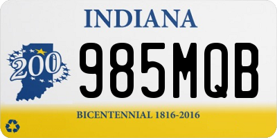 IN license plate 985MQB