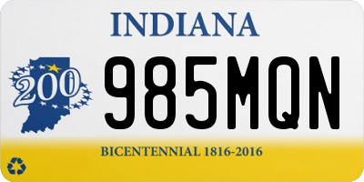 IN license plate 985MQN