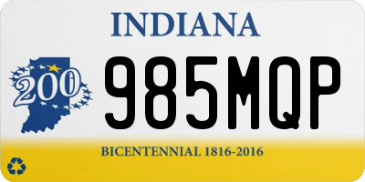 IN license plate 985MQP