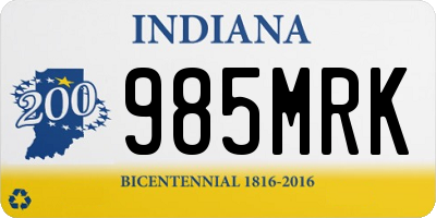 IN license plate 985MRK
