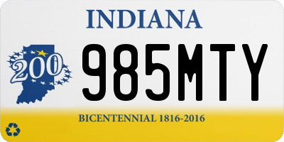 IN license plate 985MTY