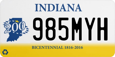 IN license plate 985MYH