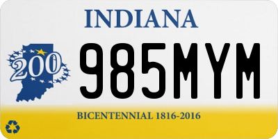 IN license plate 985MYM