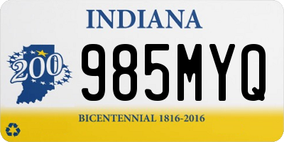 IN license plate 985MYQ