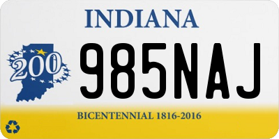 IN license plate 985NAJ