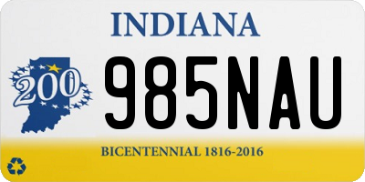 IN license plate 985NAU