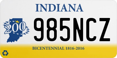 IN license plate 985NCZ