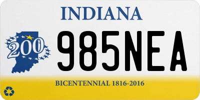 IN license plate 985NEA