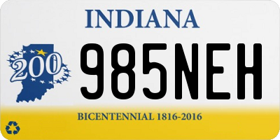 IN license plate 985NEH