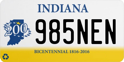 IN license plate 985NEN