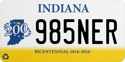 IN license plate 985NER