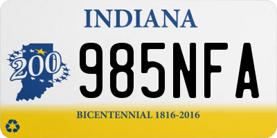 IN license plate 985NFA