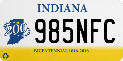 IN license plate 985NFC