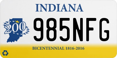 IN license plate 985NFG