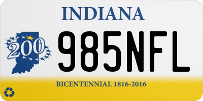 IN license plate 985NFL
