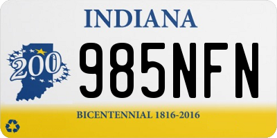 IN license plate 985NFN