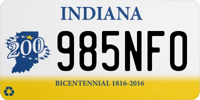 IN license plate 985NFO