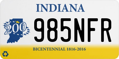 IN license plate 985NFR