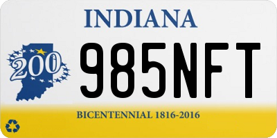 IN license plate 985NFT