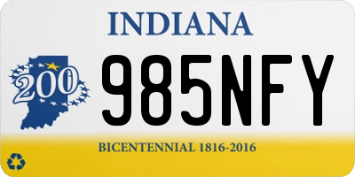 IN license plate 985NFY